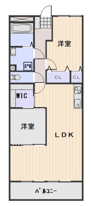 岡山スタービル106の間取り