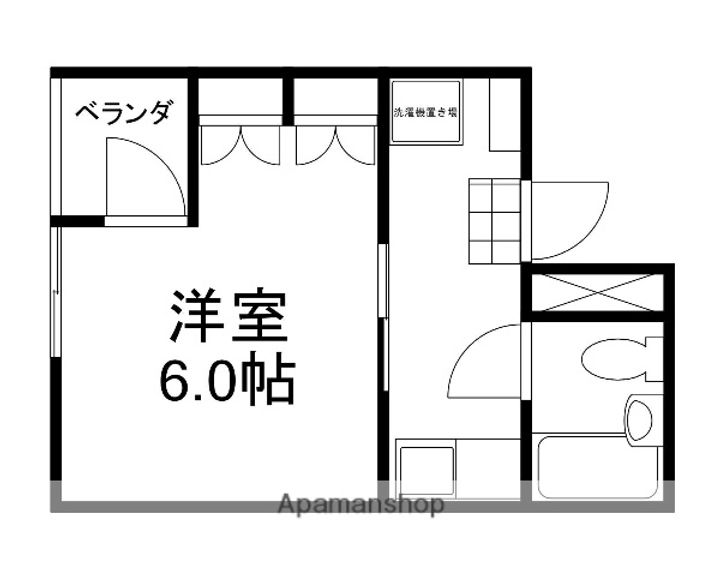 岡山県岡山市北区奉還町3丁目の賃貸マンションの間取り