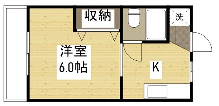 ホワイトメゾンブランセ202の間取り