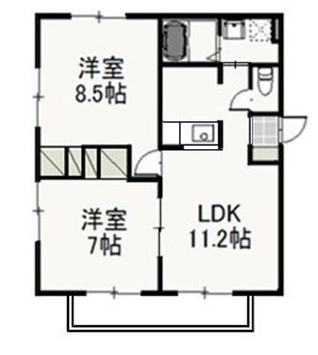 ティエラBの間取り