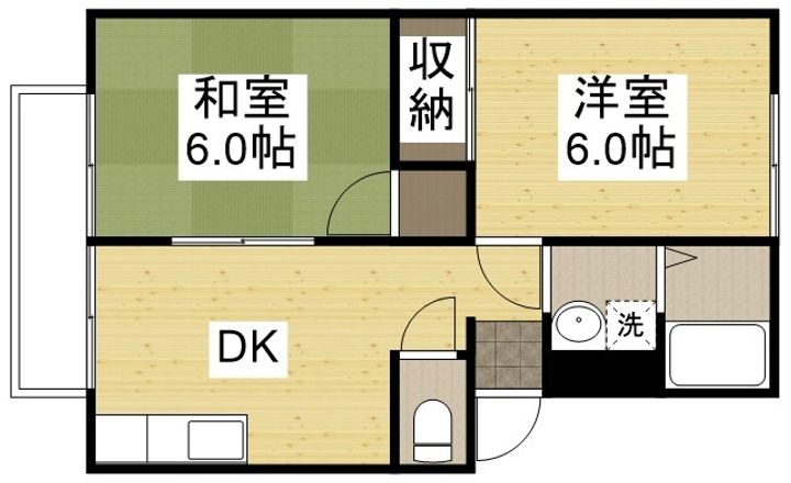 ヴィラ・ウインディアAの間取り
