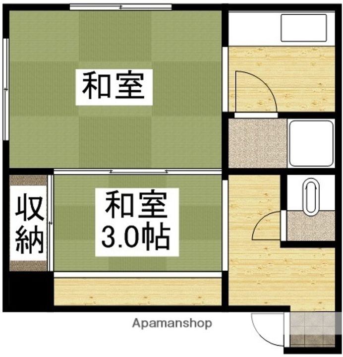 コーポモザン103201の間取り