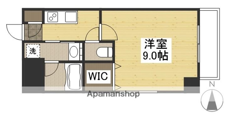 LE CUBE富田町の間取り