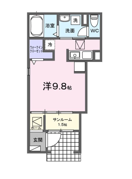 ベルシオン東古松の間取り