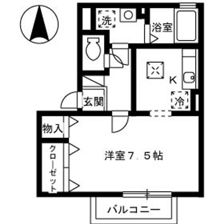 セジュール・ダンケ102の間取り