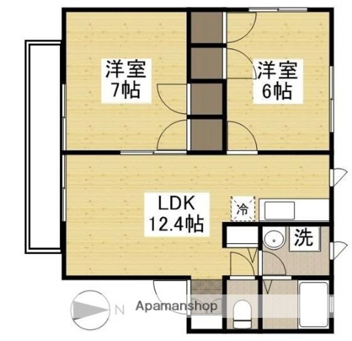 I.MパルクBの間取り
