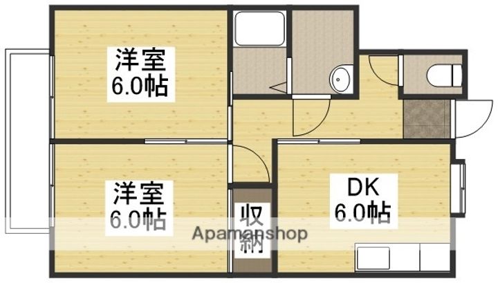 メゾンエスポアールA104の間取り