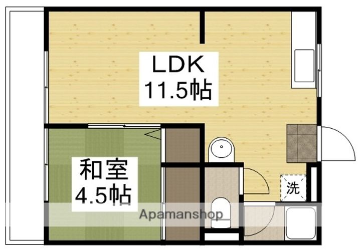 コーポ松本8の間取り