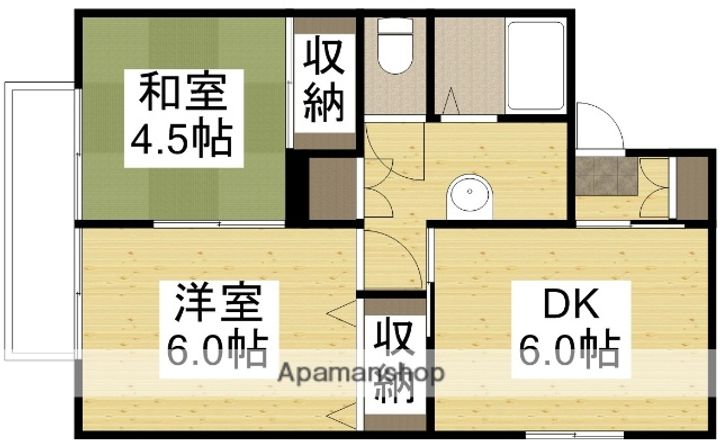 アン・ソレイユ202の間取り
