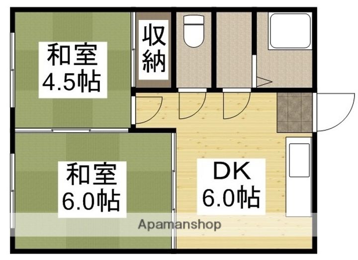 原田アパート302の間取り