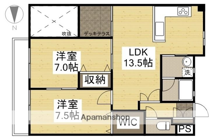 ラ・クール庭瀬403の間取り