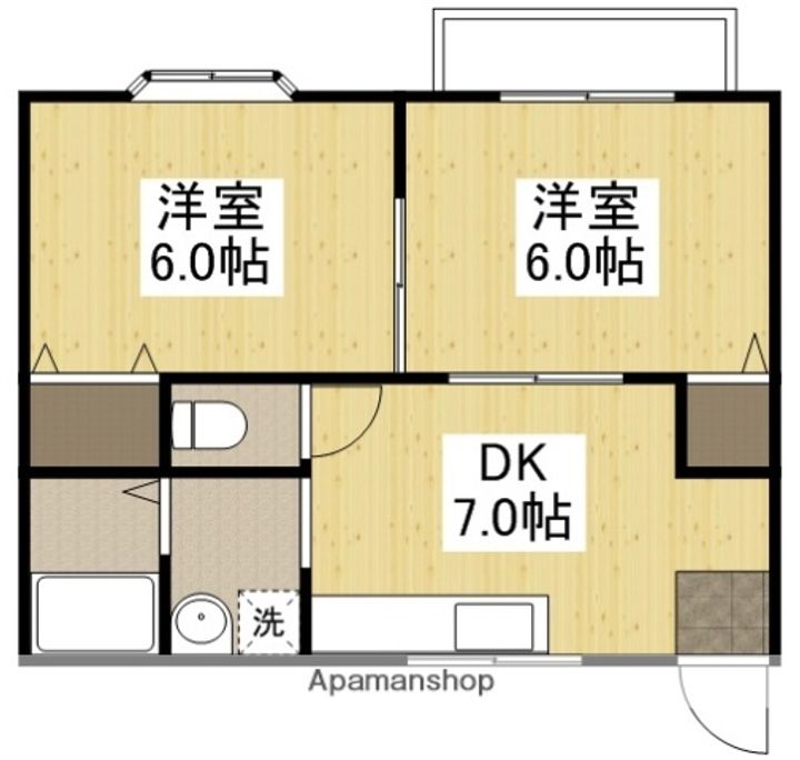 グリンハイツ203の間取り