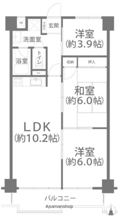 メゾンド岡文館の間取り
