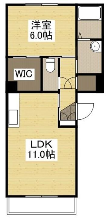 ハイツ ヒラオカⅢの間取り