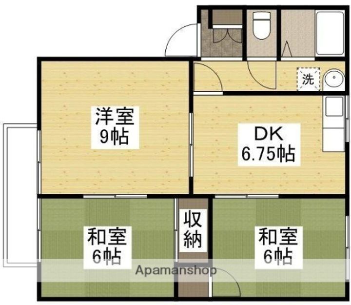 フレグランス21Ⅰ202の間取り