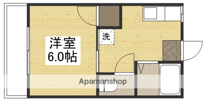 コーポ本水202の間取り