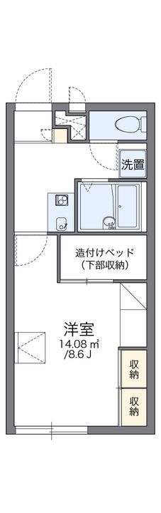 レオパレス伊部106の間取り