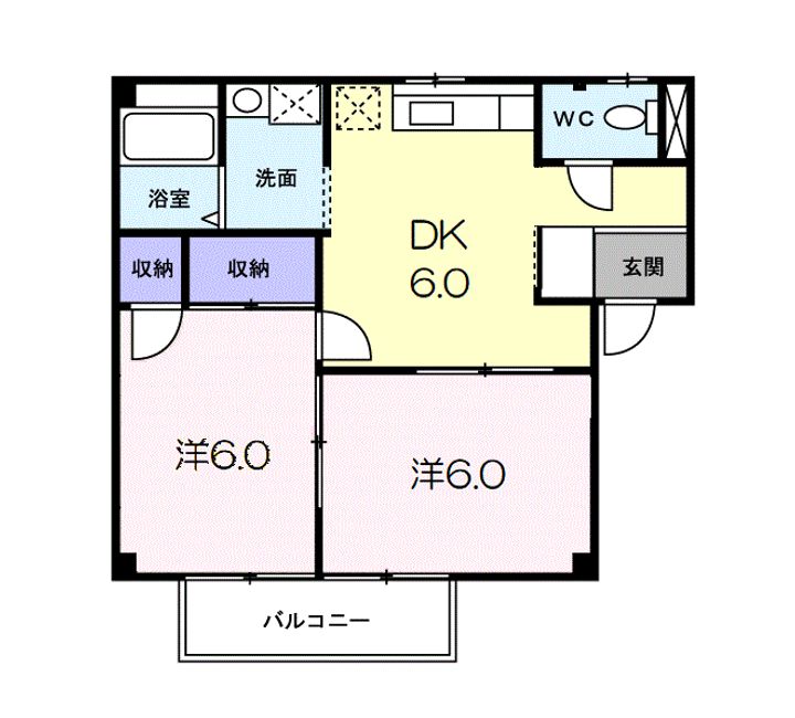 シティハイツ蘭の間取り