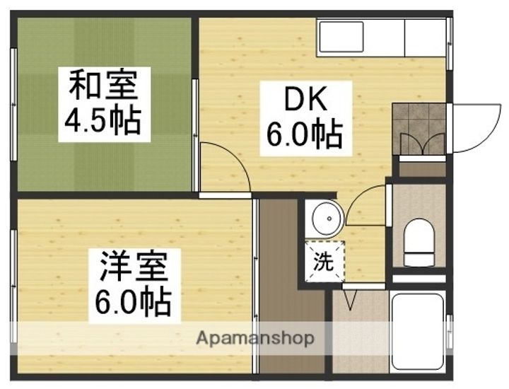 アメニハイツITOの間取り
