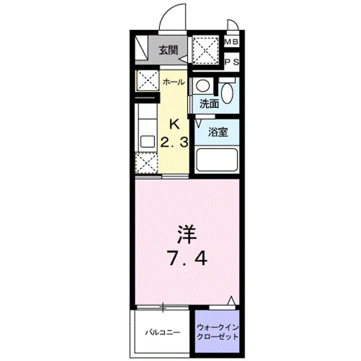 サンリット Ⅱの間取り