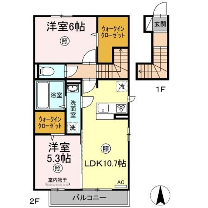 セリシールCの間取り