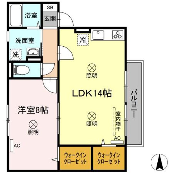 ペンテニューン203の間取り