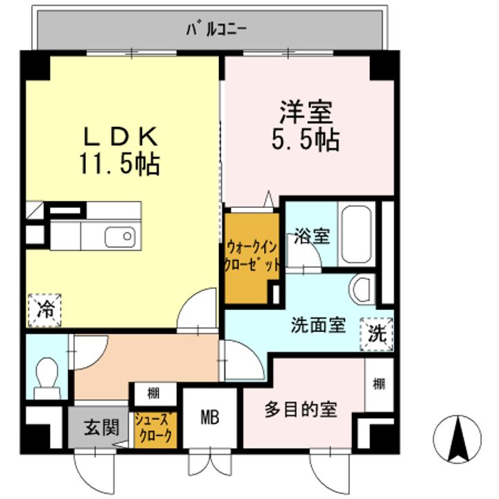 田町ガーデンハイツの間取り