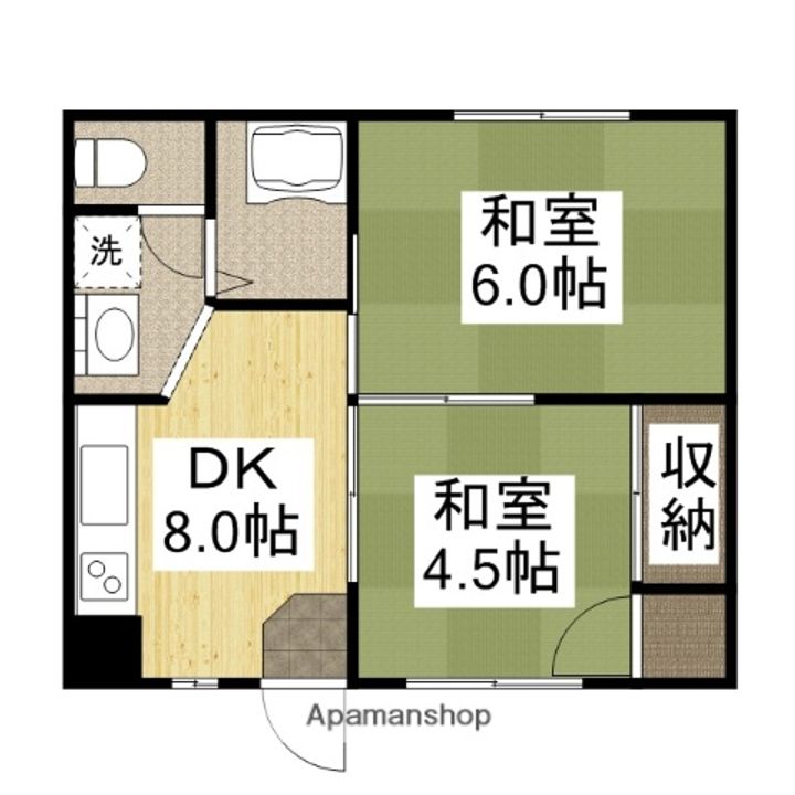 コーポ安倉202の間取り