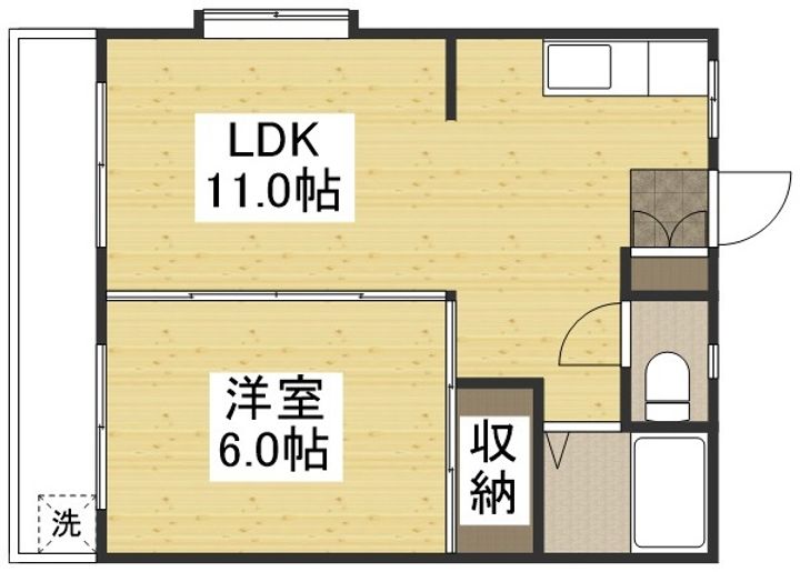 プランドール西市の間取り