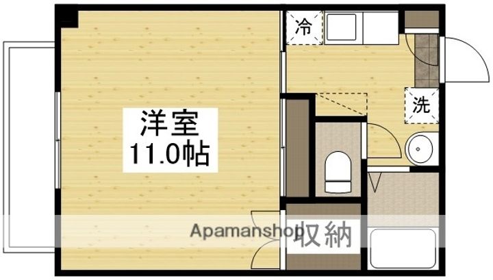ドムスフローラ F棟6301の間取り