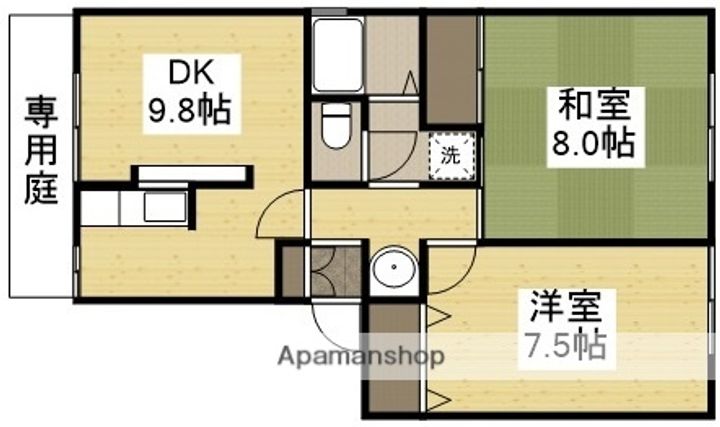 ニューハピニスA棟の間取り