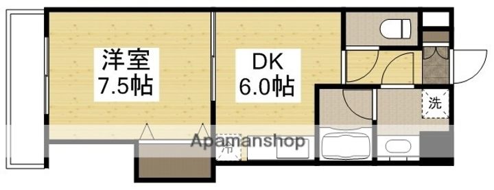 ピュアベルデ医大南106の間取り