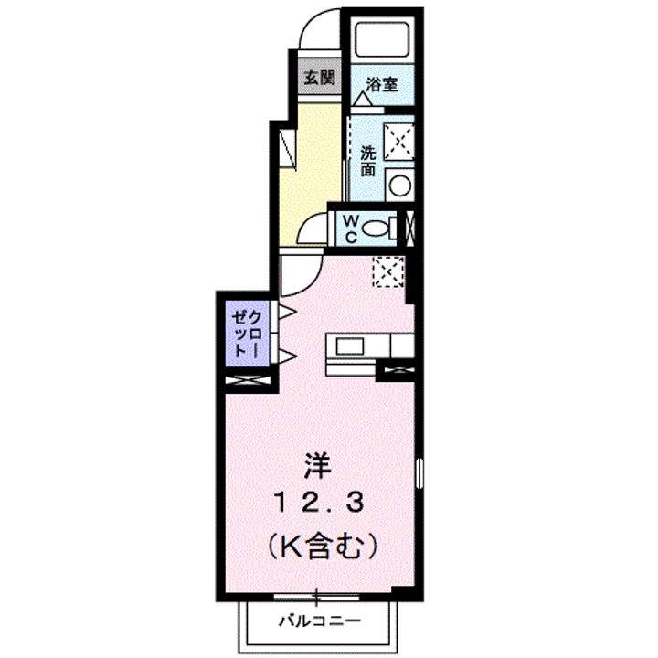 クラール大高A101の間取り