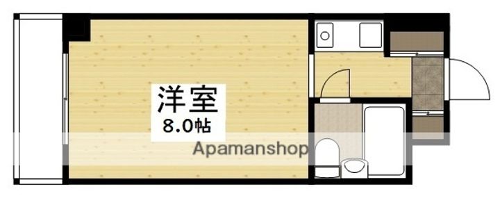 アルファ富田町 401号室の間取り