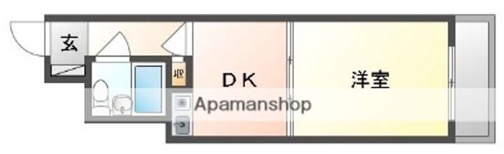 ライオンズマンション中山下603の間取り