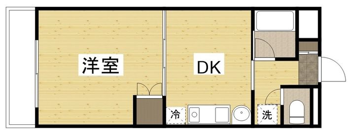 サンシャイン平田308の間取り
