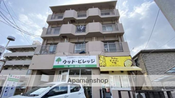 岡山県岡山市北区津島京町3丁目の賃貸マンションの外観