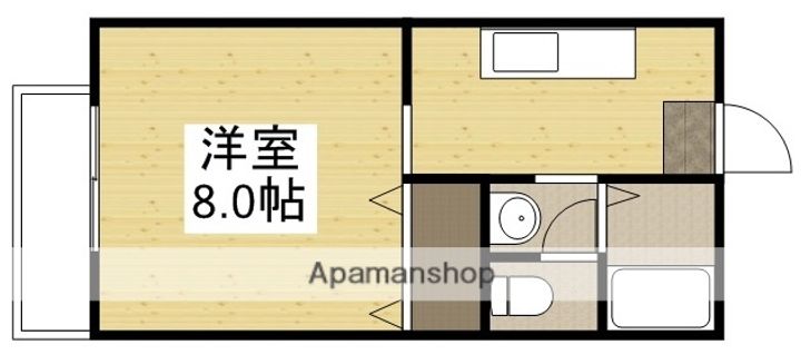 フォレスト桑野Bの間取り