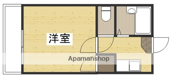 清輝橋第2レジデンス202の間取り