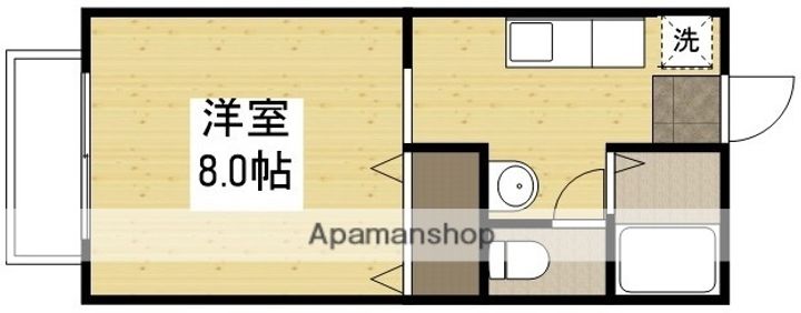 ビーライン中庄B105の間取り
