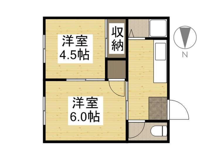 新和アパートの間取り