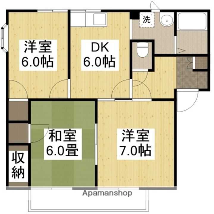 サンベルテ101の間取り