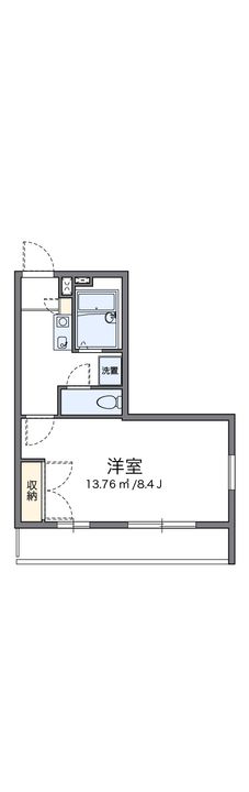 レオパレスグランドール早島の間取り