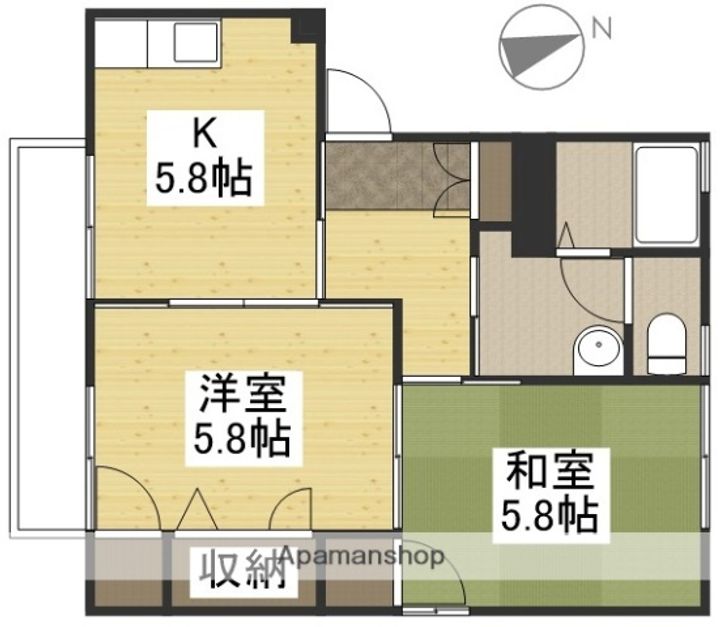 ボーネンAの間取り