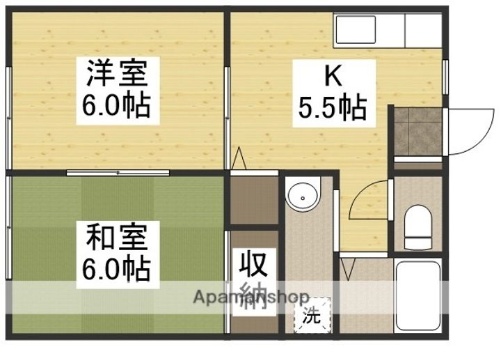サン・シティー福永202の間取り