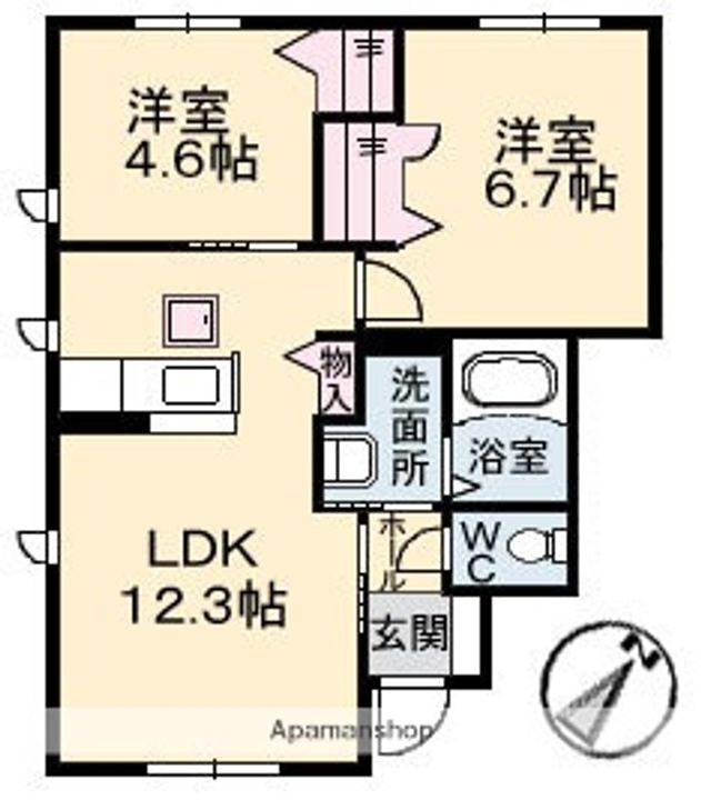 パフィオ A棟の間取り