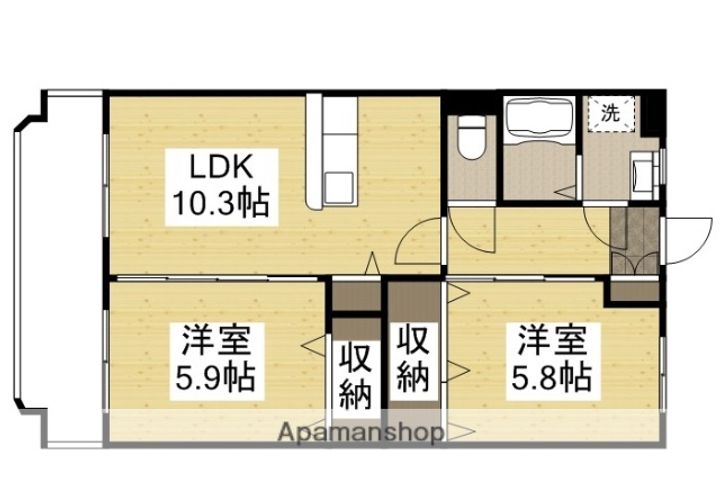 アプランドルⅤ202の間取り