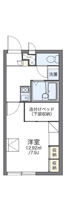 レオパレスオーキッド1の間取り