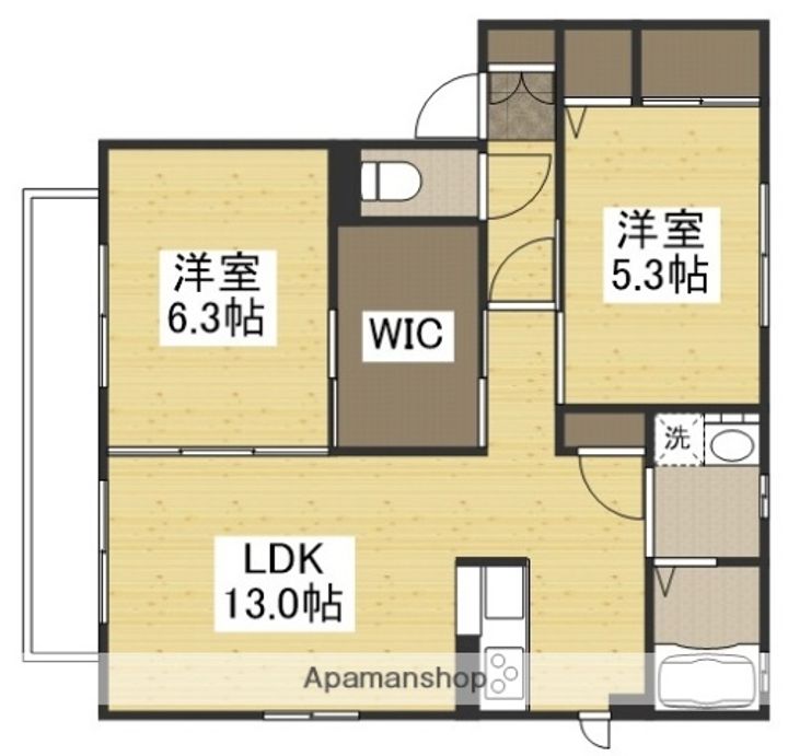 アネシス・アイⅡ B棟の間取り