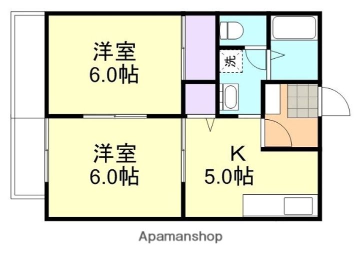 エンデバー B棟の間取り
